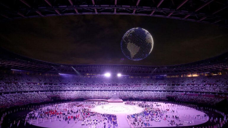 Ολυμπιακοί Αγώνες: Χιλιάδες drones φώτισαν τον ουρανό κατά την τελετή έναρξης